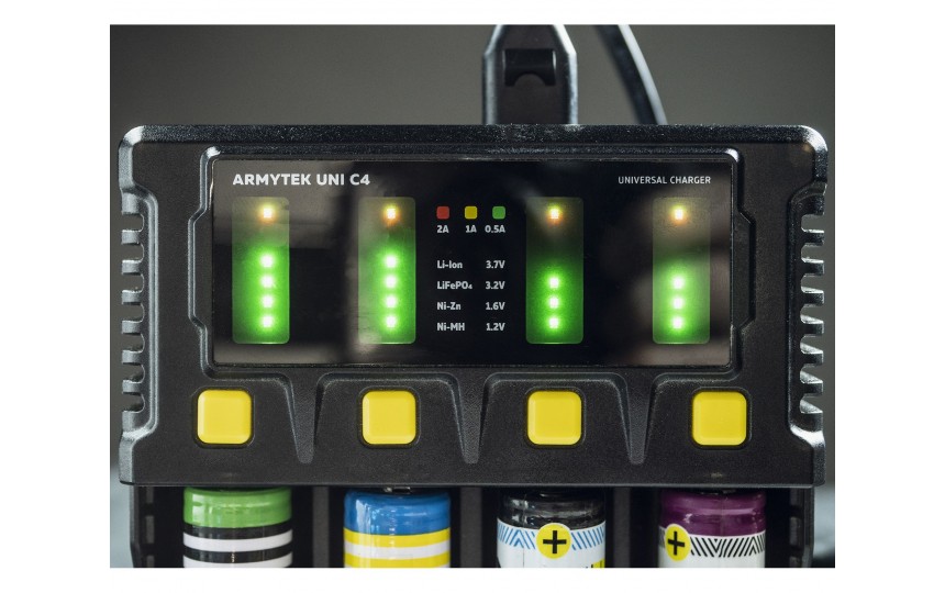 Зарядное устройство Armytek Uni C4 +автоадаптер